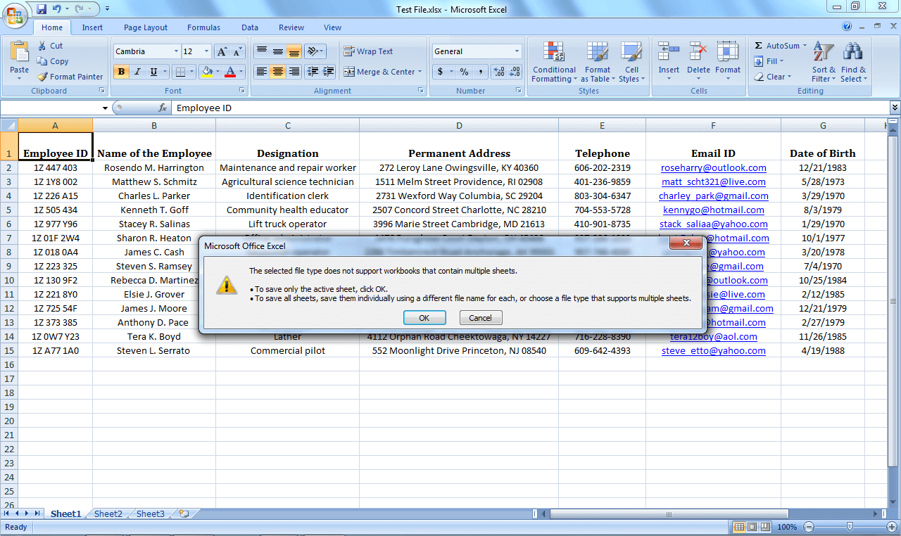 Excel to vcard Converter key